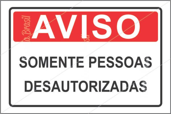 PESSOAS DESAUTORIZADAS