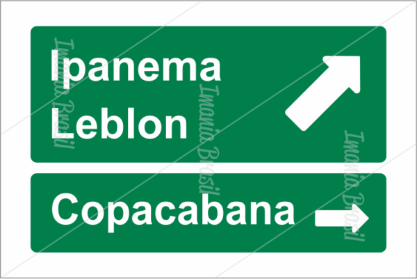 PLACA DE RUA RIO